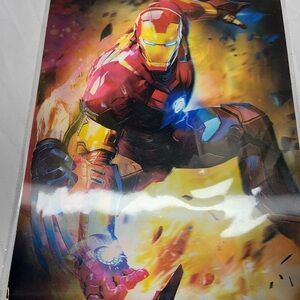Marvel Lenticular Poster; Iron Man, Wolverine, and Hulkbuster